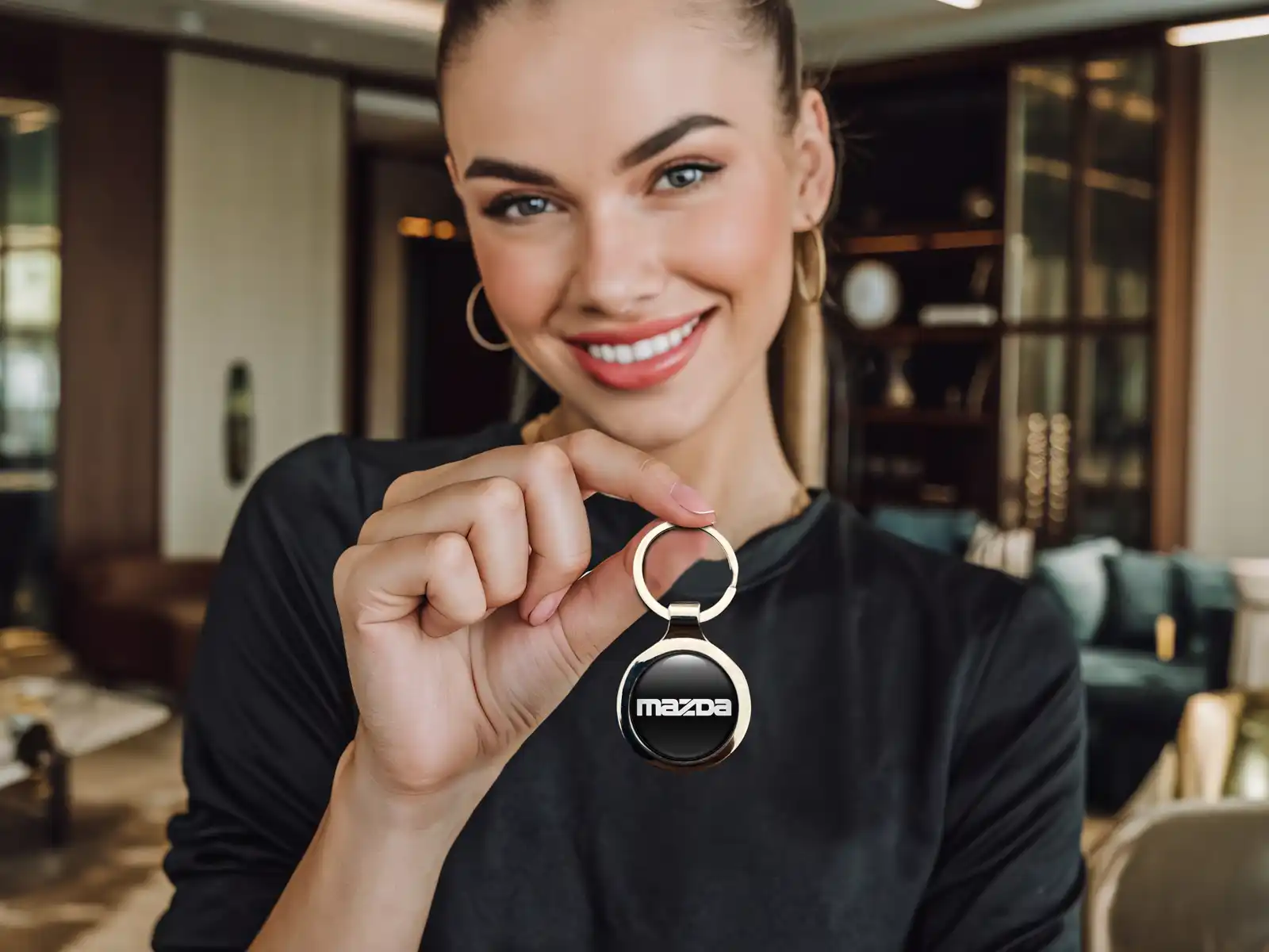 Mazda Llaveros Logo Metal Premium Personalizado